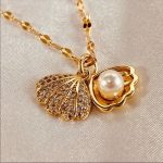 گردنبند صدف مروارید برندSHEIN